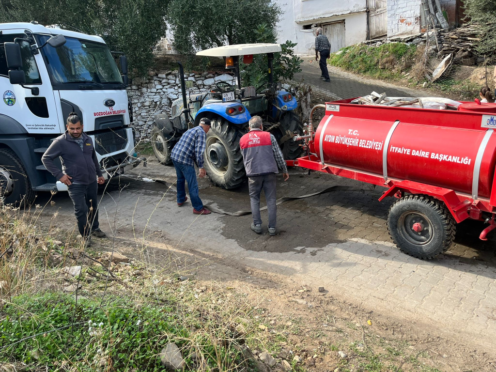 Aydın Bozdoğan ilçesinde ev yangını